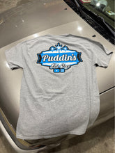 Load image into Gallery viewer, GREY Puddin's Logo S/S Tee
