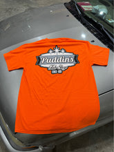 Load image into Gallery viewer, ORANGE HI VIS Puddin's Logo S/S Tee
