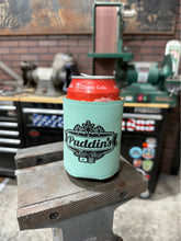 Load image into Gallery viewer, Puddin&#39;s &quot;Leatherette” Logo Koozies!
