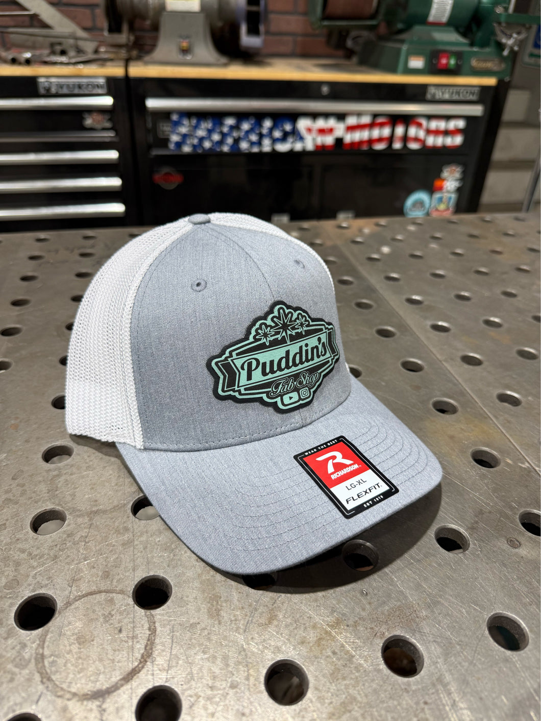 Heather Grey/White/Teal FLEX FIT