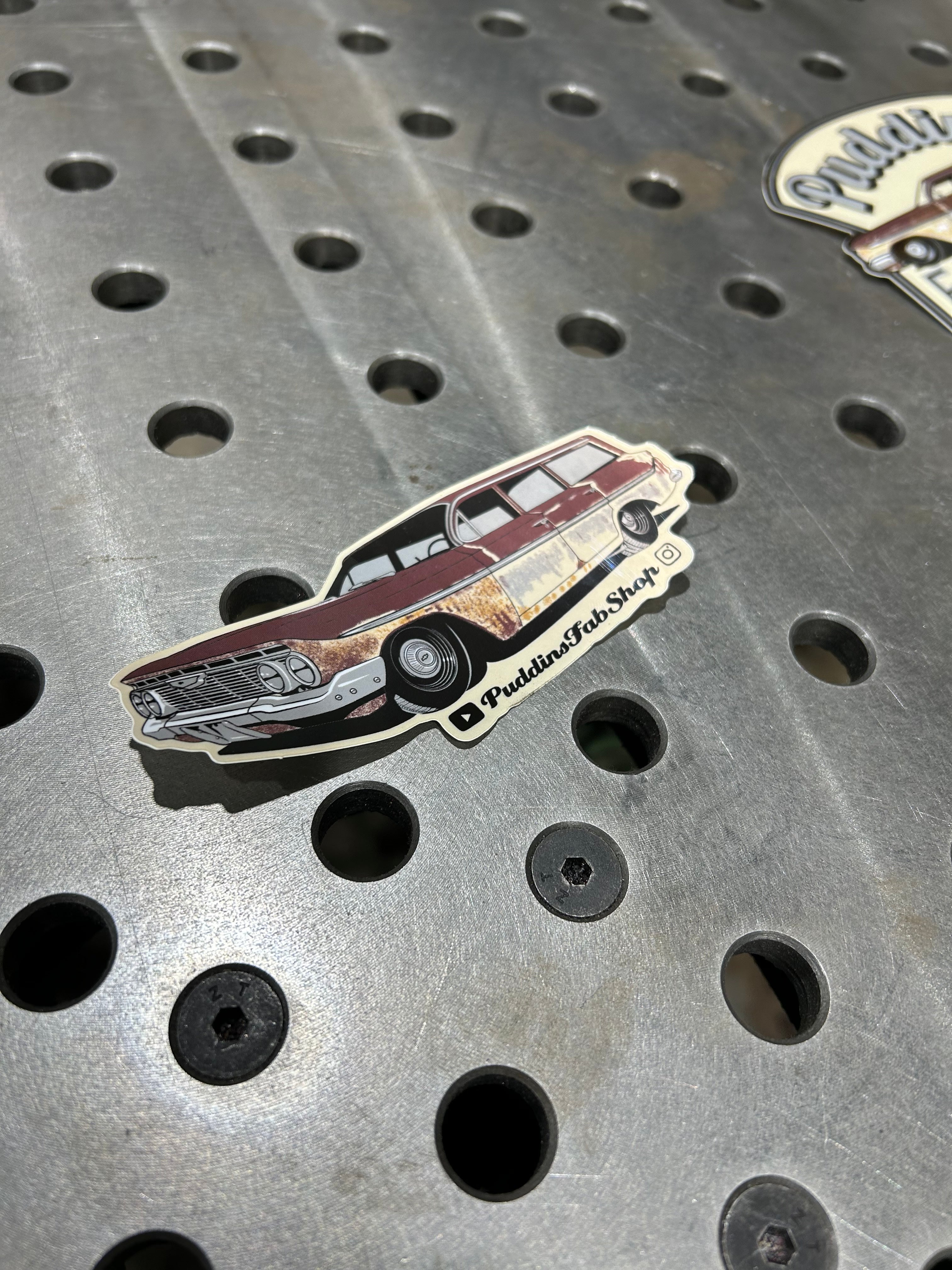 Puddin Fab Shop *Wagon angle Sticker – Puddin's Fab Shop