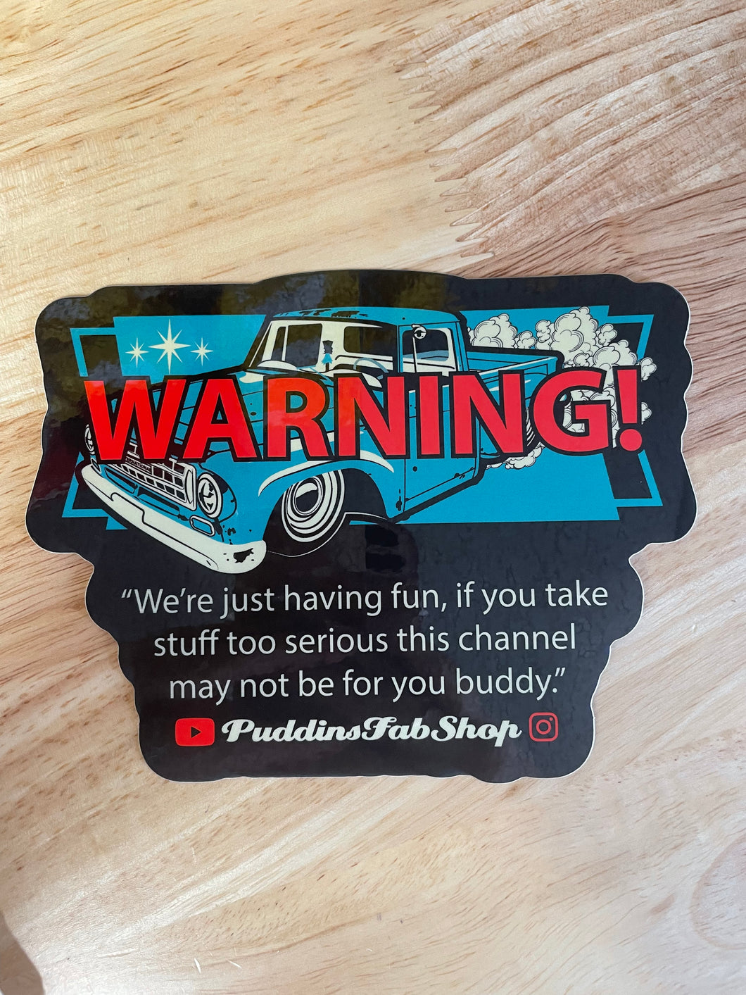 *WARNING STICKER!